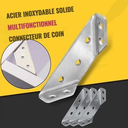 Connecteur universel d'angle de meuble en acier inoxydable