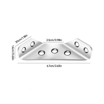 Connecteur universel d'angle de meuble en acier inoxydable